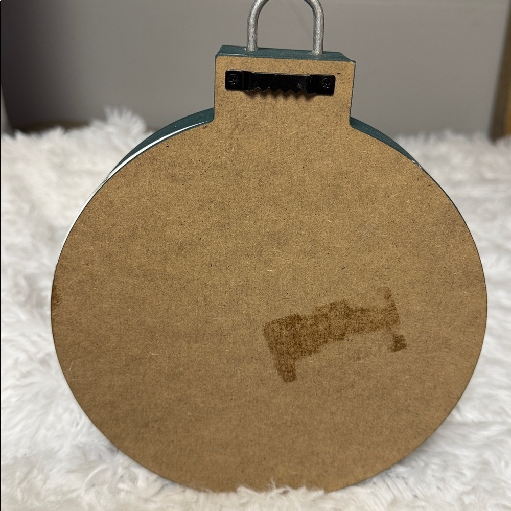Festive Green and Red Holiday Ornament filled with jingle bells - Picture 4 of 5